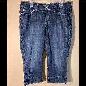 Denim capris size 14
